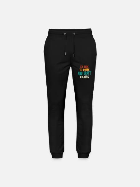 Fantasy Football Party Drink Draft Kickers Funny - Stanley/Stella Mover økologiske unisex joggingbukser - sort