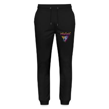 Bartender Mixologist 80s 90s Retro - Stanley/Stella Unisex Bio Jogginghose Mover  - Schwarz - Vorne - Marisol (170cm) & Nik (191cm)