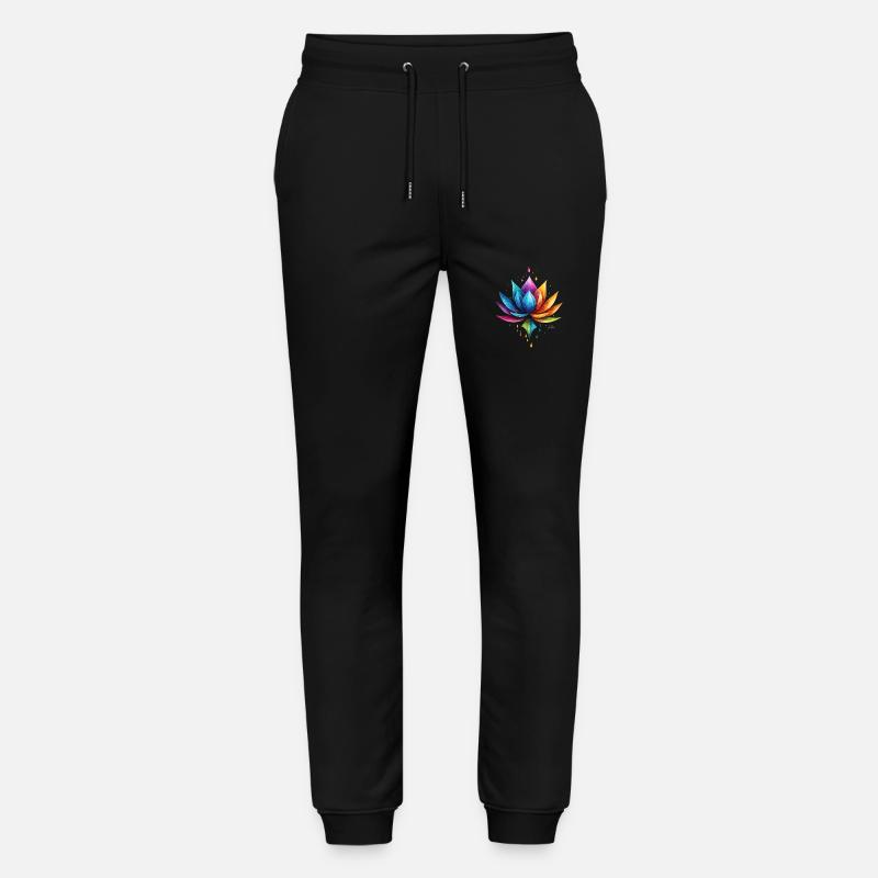 Lotus multicolore - Pantalon de jogging bio MOVER Stanley/Stella unisexe - noir