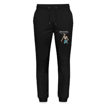 RENTNER - Stanley/Stella Unisex Bio Jogginghose Mover  - Schwarz - Vorne - Marisol (170cm) & Nik (191cm)
