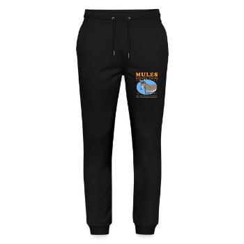 Maultier Muli Maultiere Maulesel Geschenk - Stanley/Stella Unisex Bio Jogginghose Mover  - Schwarz - Vorne - Marisol (170cm) & Nik (191cm)