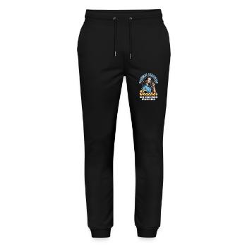 Physical Education Teacher Like A Gym Instructor - Stanley/Stella Mover Unisex Organic Jogging Trousers - black - Front - Marisol (170cm) & Nik (191cm)