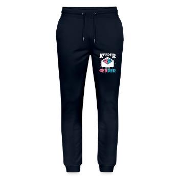 Keeper of the gender - Stanley/Stella Mover Unisex Organic Jogging Trousers - navy - Front - Marisol (170cm) & Nik (191cm)