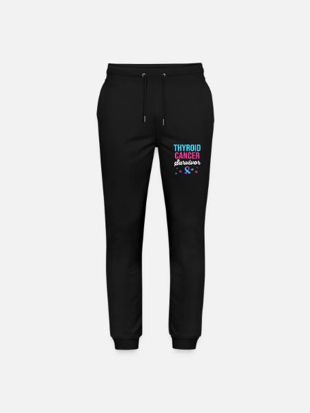 Thyroid cancer - Stanley/Stella Mover Unisex Organic Jogging Trousers - black