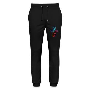 90th Birthday Year 1935 Year 1935 Original - Stanley/Stella Mover Unisex Organic Jogging Trousers - black - Front - Marisol (170cm) & Nik (191cm)