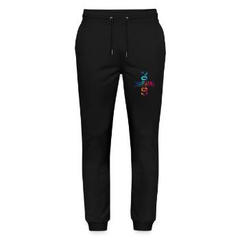 18th Birthday Year 2007 Vintage 2007 Original - Stanley/Stella Mover Unisex Organic Jogging Trousers - black - Front - Marisol (170cm) & Nik (191cm)
