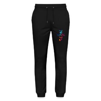50th Birthday Year 1975 Vintage 1975 Original - Stanley/Stella Mover Unisex Organic Jogging Trousers - black - Front - Marisol (170cm) & Nik (191cm)