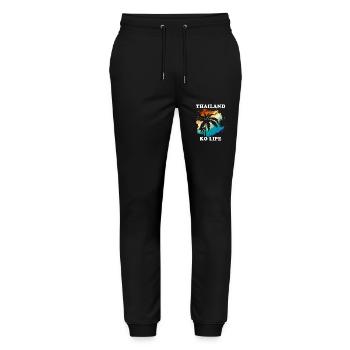 Thailand - Stanley/Stella Mover Unisex Organic Jogging Trousers - black - Front - Marisol (170cm) & Nik (191cm)