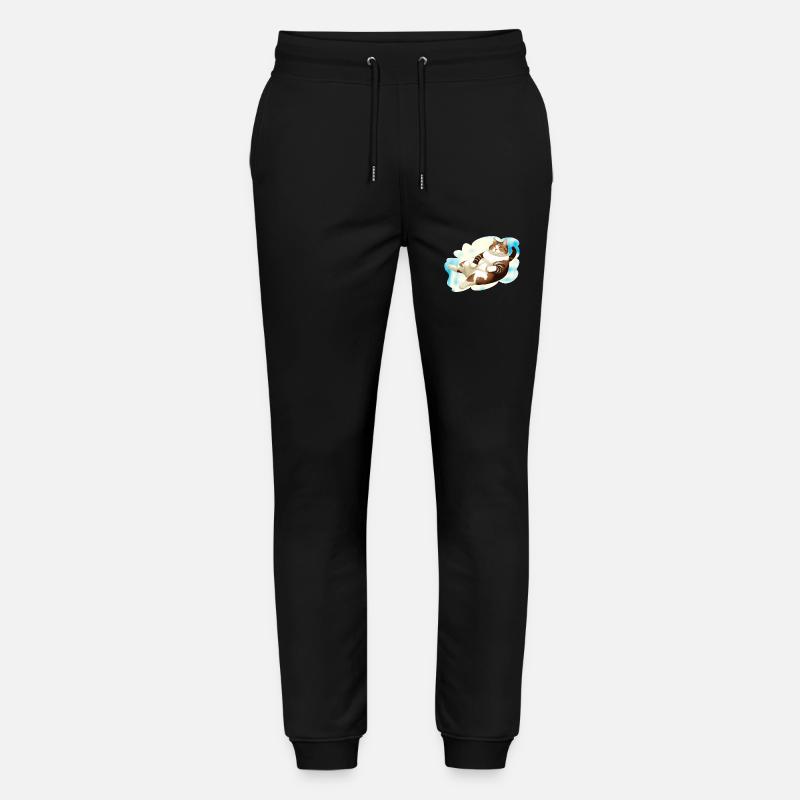 GRAISSE DE CHAT MENSONGE NUAGE - Pantalon de jogging bio MOVER Stanley/Stella unisexe - noir