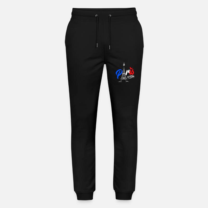 Frankreich - Stanley/Stella Unisex Bio Jogginghose Mover  - Schwarz
