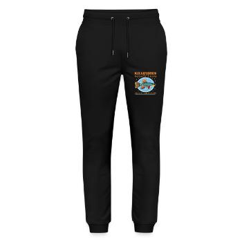 Egg-laying Toothcarp Killifish Gift - Stanley/Stella Mover Unisex Organic Jogging Trousers - black - Front - Marisol (170cm) & Nik (191cm)