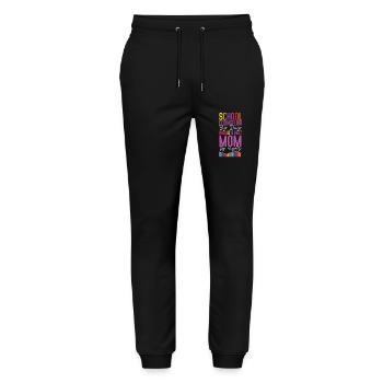 School Counselor Mom School - Stanley/Stella Mover Unisex Organic Jogging Trousers - black - Front - Marisol (170cm) & Nik (191cm)
