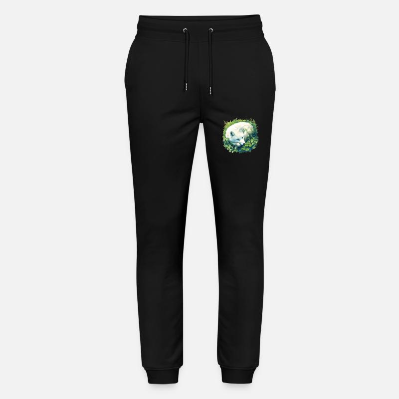 Arctic Fox Polarfüchse Polarfuchs - Stanley/Stella Mover Unisex Organic Jogging Trousers - black