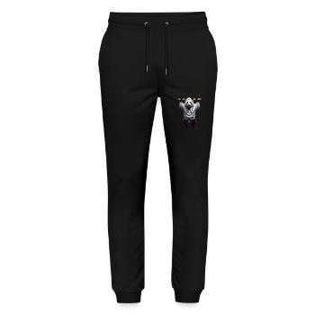 Lustiges Panda Bär Chill Out Tierliebhaber Chillen - Stanley/Stella Unisex Bio Jogginghose Mover  - Schwarz - Vorne - Marisol (170cm) & Nik (191cm)