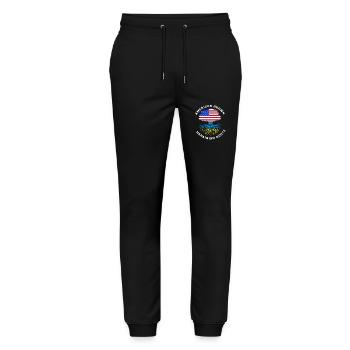 Ukraine - Stanley/Stella Mover Unisex Organic Jogging Trousers - black - Front - Marisol (170cm) & Nik (191cm)