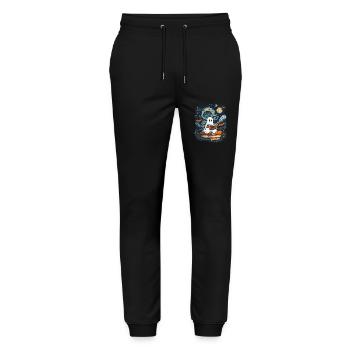 Cadeau d’Halloween Femmes Hommes Enfants Décoration - Pantalon de jogging bio MOVER Stanley/Stella unisexe - noir - Devant - Marisol (170cm) & Nik (191cm)