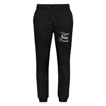 WHEEL WINDER - Stanley/Stella Mover Unisex Organic Jogging Trousers - black - Front - Marisol (170cm) & Nik (191cm)