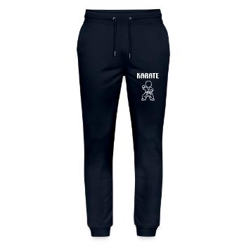 Karate - Stanley/Stella Unisex Bio Jogginghose Mover  - Navy - Vorne - Marisol (170cm) & Nik (191cm)