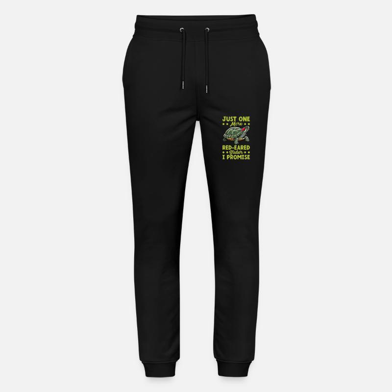 Turtle Red-eared Turtle - Stanley/Stella Mover Unisex Organic Jogging Trousers - black