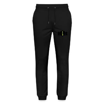 Hookah Symbol Coat of Arms - Stanley/Stella Mover Unisex Organic Jogging Trousers - black - Front - Marisol (170cm) & Nik (191cm)