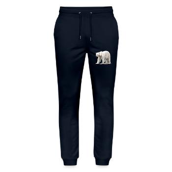 Polar Bear Eisbären Eisbär - Stanley/Stella Unisex Bio Jogginghose Mover  - Navy - Vorne - Marisol (170cm) & Nik (191cm)