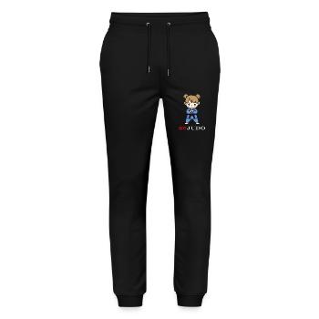 judo - Stanley/Stella Mover Unisex Organic Jogging Trousers - black - Front - Marisol (170cm) & Nik (191cm)
