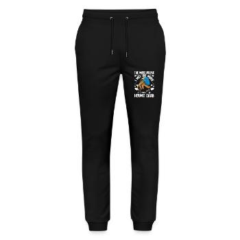 Plus je rencontrais, plus j’aime mon bernard-l’ermite - Pantalon de jogging bio MOVER Stanley/Stella unisexe - noir - Devant - Marisol (170cm) & Nik (191cm)