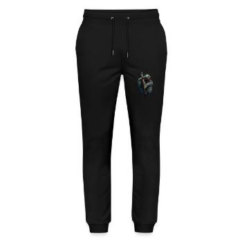 Funny Sloth Art Animal Sloth Wildlife Animals - Stanley/Stella Mover Unisex Organic Jogging Trousers - black - Front - Marisol (170cm) & Nik (191cm)