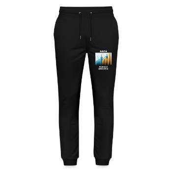 DATA PERFECT ANALYSIS - Stanley/Stella Mover Unisex Organic Jogging Trousers - black - Front - Marisol (170cm) & Nik (191cm)