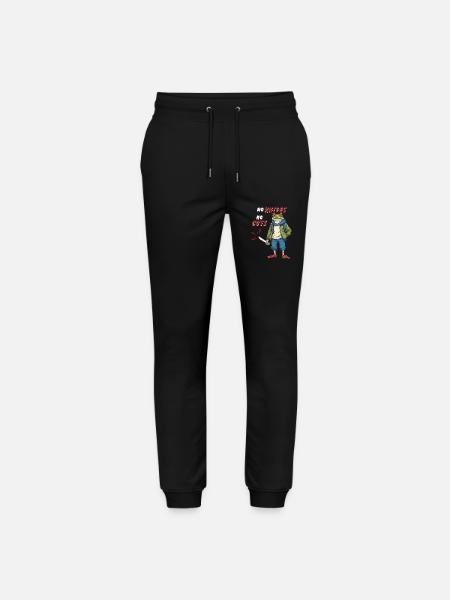 NO KNIVES NO CUTS - Stanley/Stella Mover Unisex Organic Jogging Trousers - black