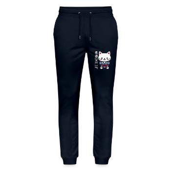 Judo - Stanley/Stella Unisex Bio Jogginghose Mover  - Navy - Vorne - Marisol (170cm) & Nik (191cm)