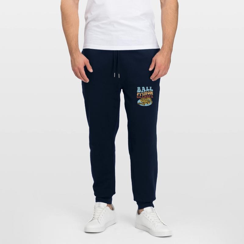 Königspython Opa Python Schlange Geschenk Stanley/Stella Unisex Bio Jogginghose Mover 