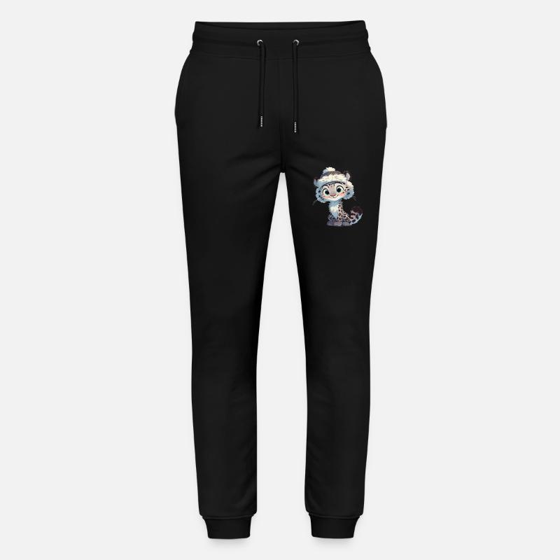 Snow Leopard Schneeleoparde Schneeleopard - Stanley/Stella Mover Unisex Organic Jogging Trousers - black