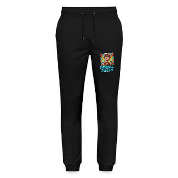 Football and Gaming Birthday Boy 13 Years - Stanley/Stella Mover Unisex Organic Jogging Trousers - black - Front - Marisol (170cm) & Nik (191cm)