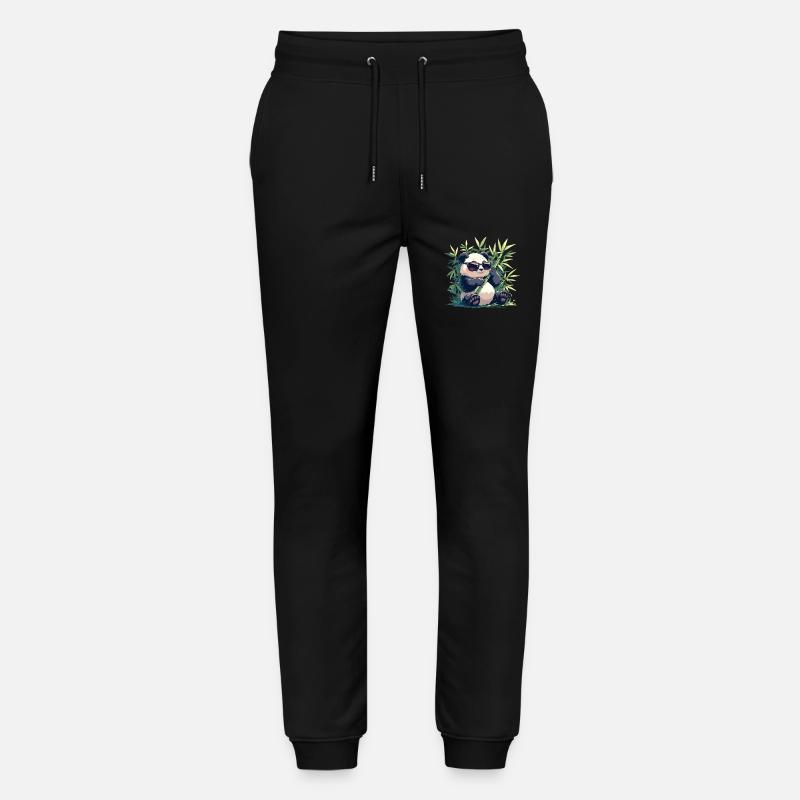 Pandas Panda - Stanley/Stella Unisex Bio Jogginghose Mover - Schwarz