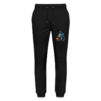 Halloween Gift Women Elephant Men Kids - Stanley/Stella Mover Unisex Organic Jogging Trousers - black - Front - Marisol (170cm) & Nik (191cm)