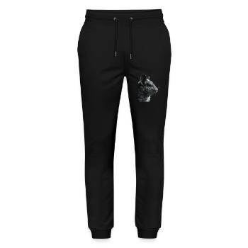 Chinchilla - Stanley/Stella Mover Unisex Organic Jogging Trousers - black - Front - Marisol (170cm) & Nik (191cm)