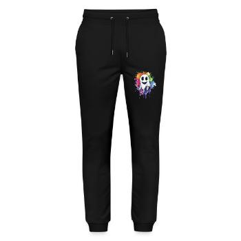Cadeau d’Halloween Femmes Hommes Enfants Décoration - Pantalon de jogging bio MOVER Stanley/Stella unisexe - noir - Devant - Marisol (170cm) & Nik (191cm)
