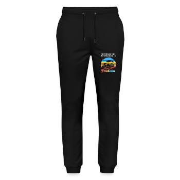 Pontoon Boat Boat Boats - Stanley/Stella Mover Unisex Organic Jogging Trousers - black - Front - Marisol (170cm) & Nik (191cm)