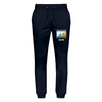 I SPEAK FLUENT DATA - Stanley/Stella Unisex Bio Jogginghose Mover  - Navy - Vorne - Marisol (170cm) & Nik (191cm)