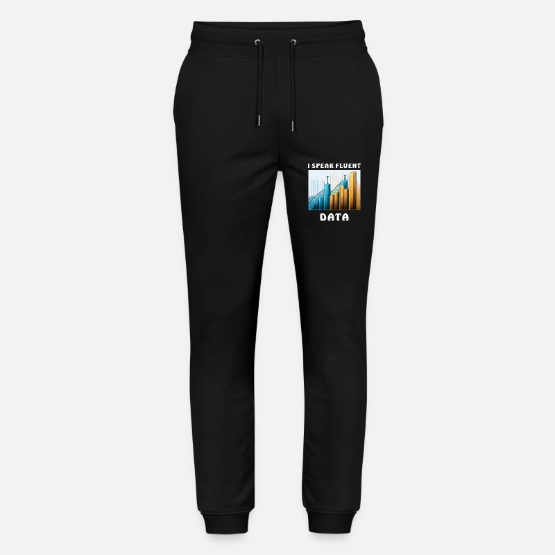 I SPEAK FLUENT DATA - Stanley/Stella Mover Unisex Organic Jogging Trousers - black