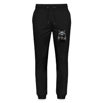 Raccoon - Stanley/Stella Mover Unisex Organic Jogging Trousers - black - Front - Marisol (170cm) & Nik (191cm)