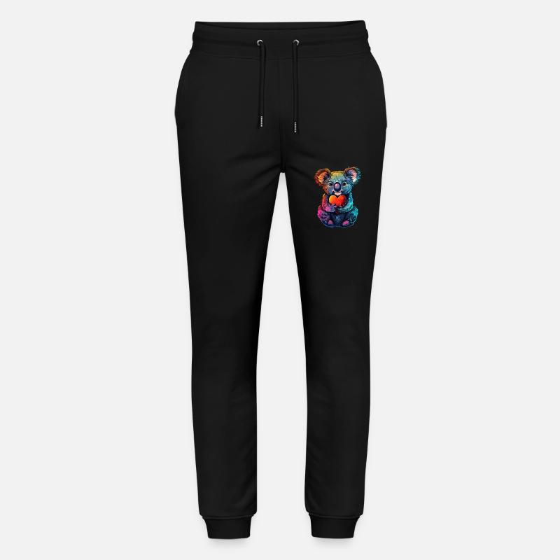 Koala - Stanley/Stella Unisex Bio Jogginghose Mover  - Schwarz