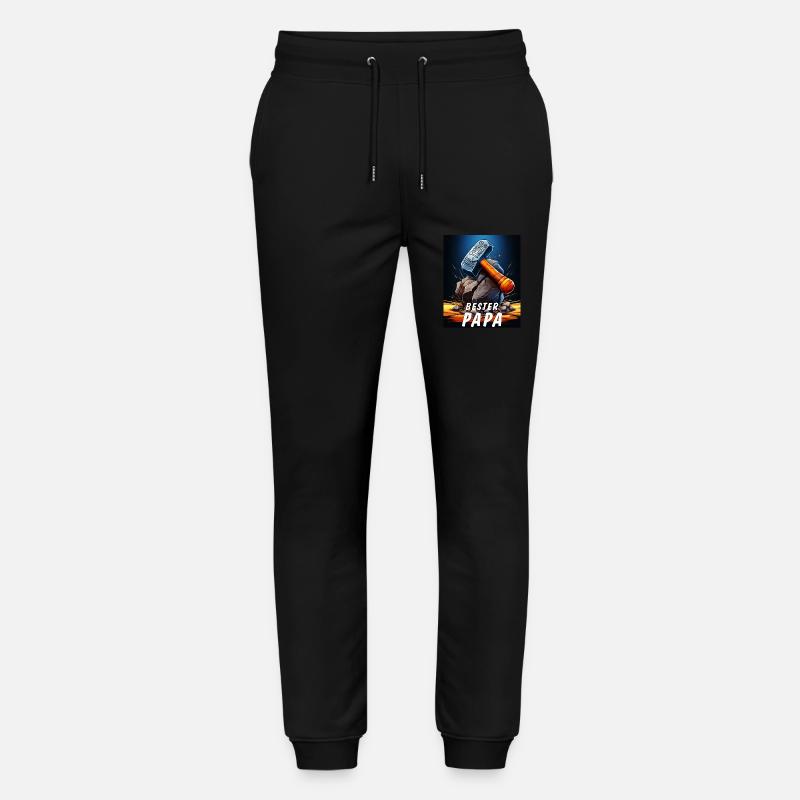 VA-THOR HAMMER BESTER PAPA - Stanley/Stella Unisex Bio Jogginghose Mover - Schwarz
