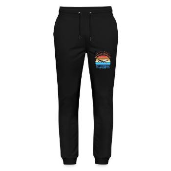 Air traffic controller - Stanley/Stella Mover Unisex Organic Jogging Trousers - black - Front - Marisol (170cm) & Nik (191cm)