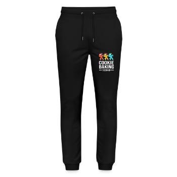 Gingerbread Man Gingerbread Heart Gingerbread Snacking - Stanley/Stella Mover Unisex Organic Jogging Trousers - black - Front - Marisol (170cm) & Nik (191cm)