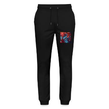 Squirrel - Stanley/Stella Mover Unisex Organic Jogging Trousers - black - Front - Marisol (170cm) & Nik (191cm)