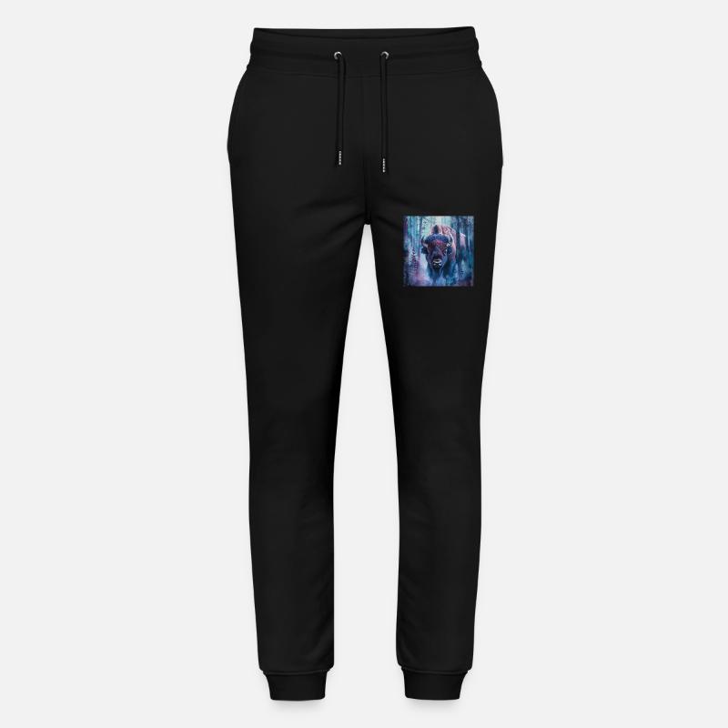 Bison - Stanley/Stella Unisex Bio Jogginghose Mover  - Schwarz