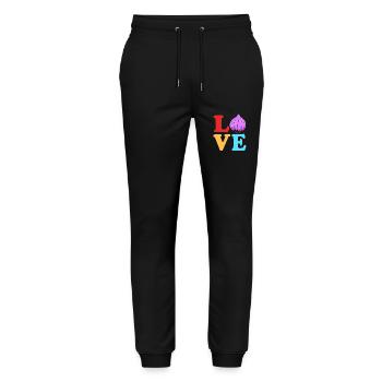 Onion - Stanley/Stella Mover Unisex Organic Jogging Trousers - black - Front - Marisol (170cm) & Nik (191cm)