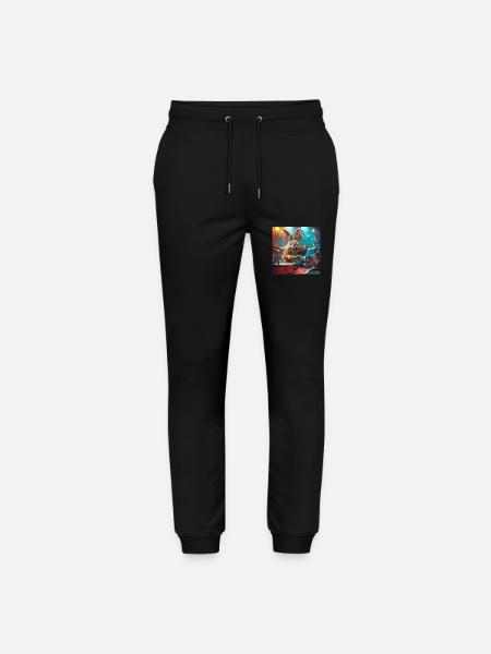 Rabbit - Stanley/Stella Mover Unisex Organic Jogging Trousers - black